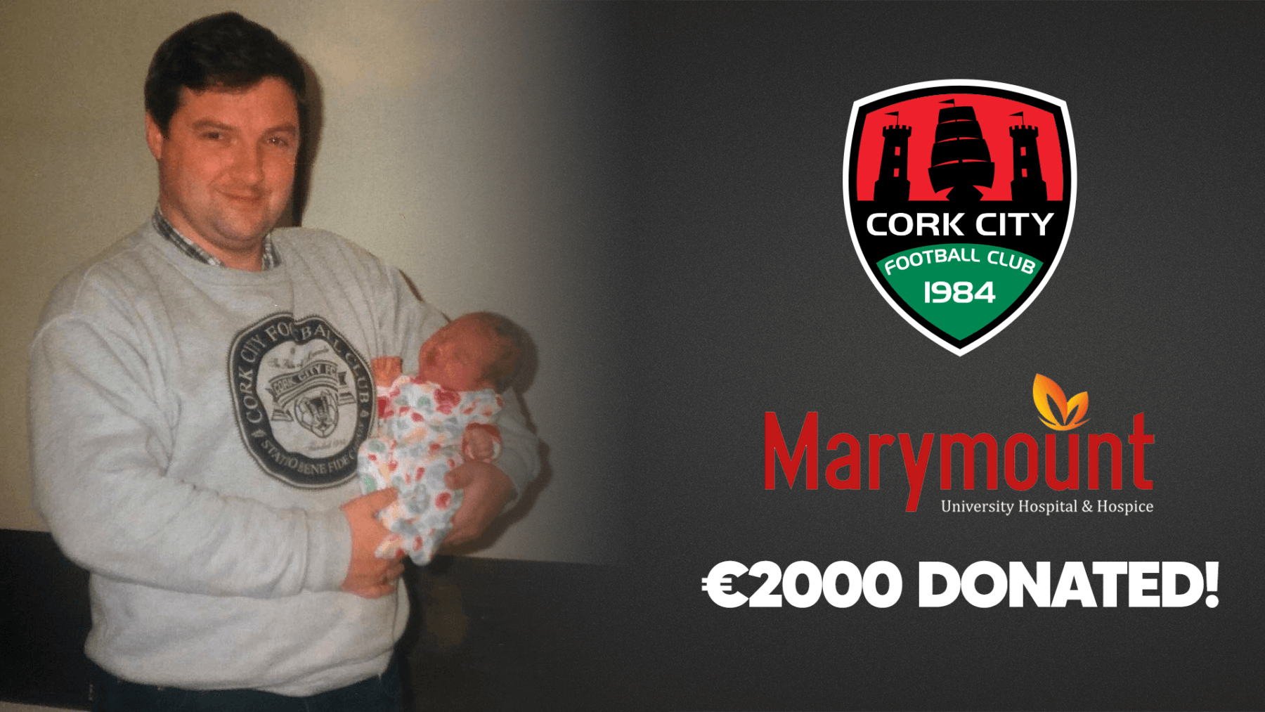 City donate ‘JFK Jumper’ Proceeds to Marymount Hospice